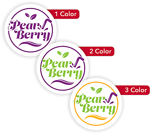 Custom Printed Outdoor Weatherproof 1-, 2- Or 3-Color Labels And Stickers, 3/4" Circle, Box Of 250 Labels