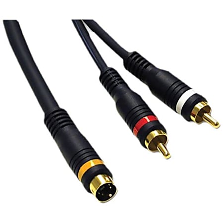 C2G 25ft Velocity S-Video + RCA Stereo Audio Cable