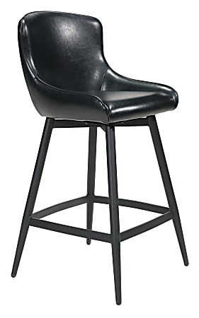 Zuo Modern Dresden Bar Chair, Black