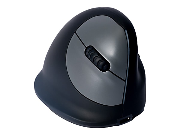 R-Go Wireless Medium Vertical Ergonomic Mouse, Black