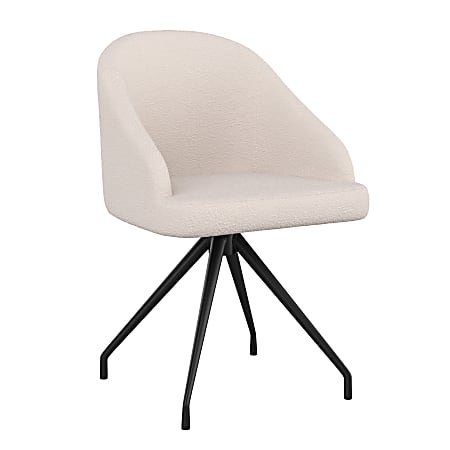 Martha Stewart Sora Upholstered Mid Back Stationary Office Task