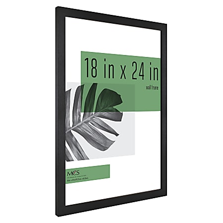 MCS Gallery Poster Frame 18 x 24 Black Woodgrain - Office Depot