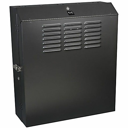 Tripp Lite 5U Wall Mount Low Profile Secure Rack Enclosure Cabinet Vertical - Rack cabinet - wall mountable - black - 5U - 19"