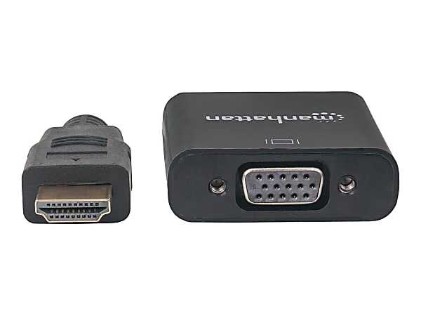 Manhattan HDMI Male To VGA Female Converter, 4', Black, 151467
