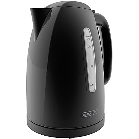 Black+Decker 1.7L Rapid Boil Electric Cordless Kettle - 1500 W - 1.80 quart - Black