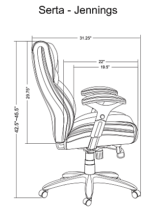 Serta smart layers jennings big and tall executive hotsell chair