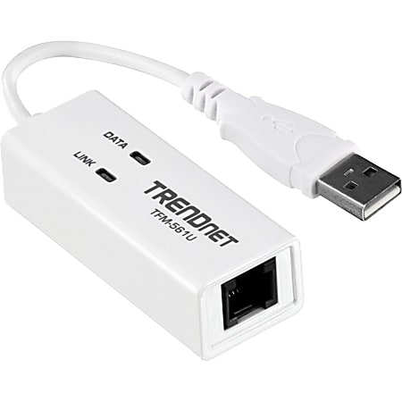 TRENDnet 56K USB Phone/Internet/Fax Modem - USB - 56 kbit/s