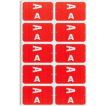 Smead ACCS Alphaz Permanent Color Coded Label Kit A Z Assortment Pack ...