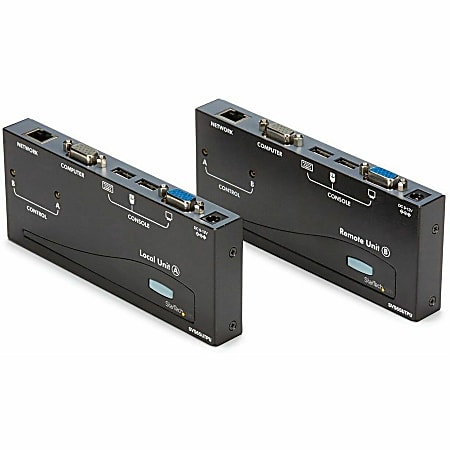 StarTech.com USB VGA KVM Console Extender over CAT5 UTP (500 ft) - Operate a USB &amp; VGA KVM or PC up to 500ft away as if it were right in front of you