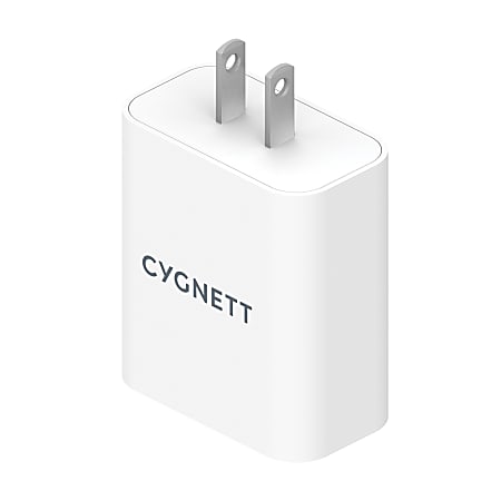 Cygnett PowerPlus 38-Watt Dual-Port Wall Charger, White, CY3887POFLW