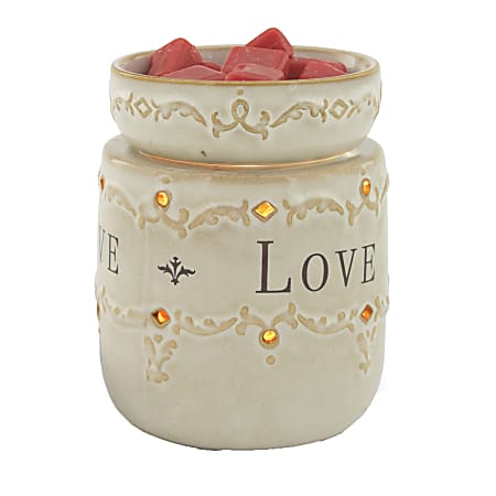 Candle Warmers Etc Illumination Fragrance Warmers, 8-13/16" x 5-13/16", Live Laugh Love, Case Of 6 Warmers