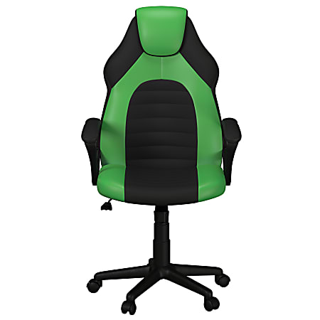Lifestyle Solutions Ollie Gaming Chair, Black/Green
