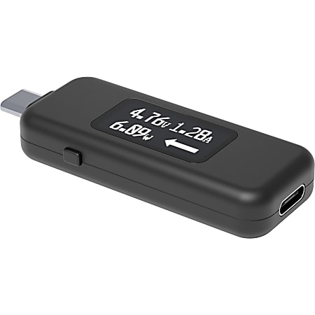 Plugable USB C Power Meter Tester for Monitoring USB-C Connections up to 240W - Digital Multimeter Tester  - USBCVAMETER3