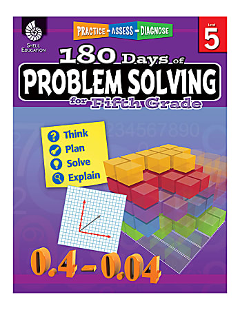 Shell Education 180 Days Of Problem Solving, Grade 5