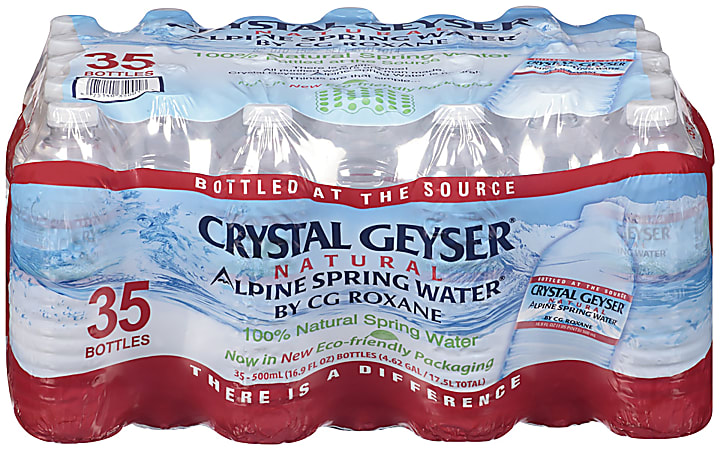 Crystal Geyser® Natural Alpine Spring Water®, 16.9 Oz, Case Of 35 Bottles