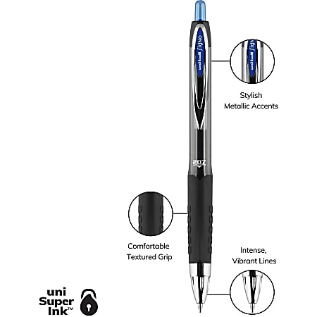 Paper Mate® InkJoy® Gel Pens, Medium Point, 0.7 mm, Blue Barrel, Blue Ink,  Pack Of 12 - Zerbee