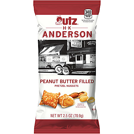 H.K. Anderson PB Pretzel Nuggets, 2.5 Oz, Case Of 24 Packages