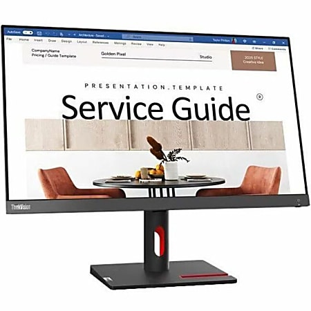 Lenovo ThinkVision S24i-30 24" Class Full HD LED Monitor - 16:9 - Raven Black - 23.8" Viewable - In-plane Switching (IPS) Technology - 63DEKAR3US