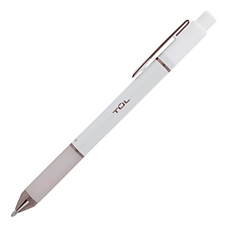 TUL GL Series Retractable Gel Pens Medium Point 0.7 mm Pearl White