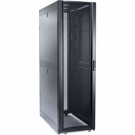 APC by Schneider Electric NetShelter SX 48U 600mm Wide x 1200mm Deep Enclosure - For Server - 48U Rack Height x 19" Rack Width - Floor Standing - Black - 2254.73 lb Dynamic/Rolling Weight Capacity - 3006.31 lb Static/Stationary Weight Capacity