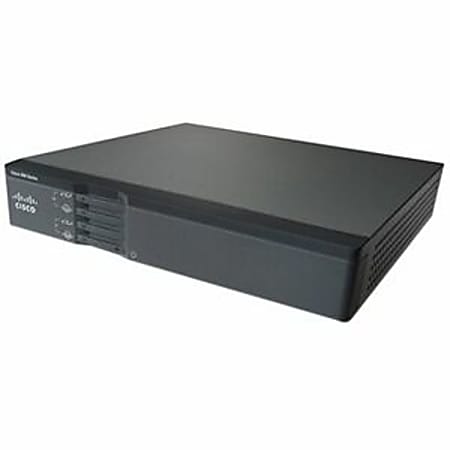 Cisco 866VAE Integrated Service Router - DSL - 6 Ports - 5 RJ-45 Port(s) - Management Port - 256 MB - Gigabit Ethernet - ADSL - 1U - Rack-mountable - 1 Year