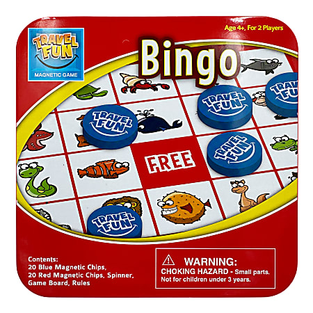 Innovative Designs Bingo Magnetic Travel Game Tin, 4+