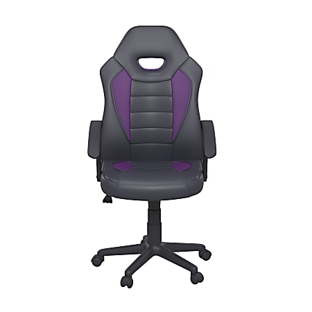 Lifestyle Solutions Wilson Gaming Chair, Black/Purple