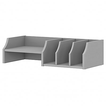 Bush Furniture Key West Desktop Organizer With Shelves, Cape Cod Gray, Standard Delivery