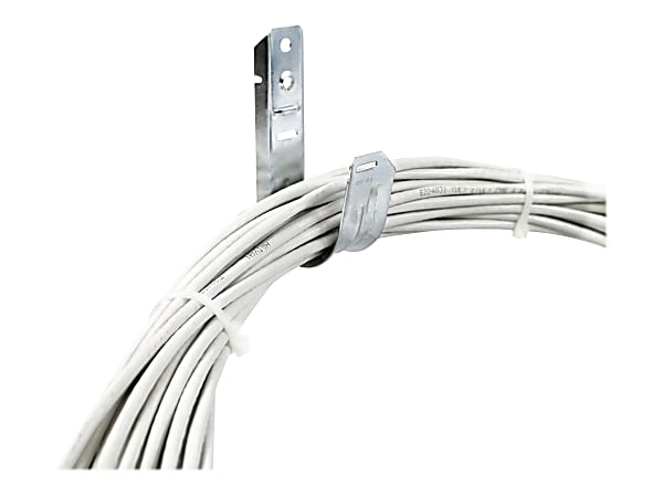Tripp Lite J-Hook Cable Support - 2, Wall Mount, Galvanized Steel, 25 Pack  - Cable hook - wall mountable - silver (pack of 25)