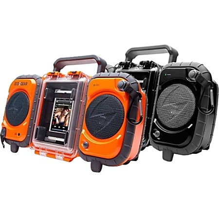 Grace Digital ECOXGEAR Eco Terra GDI-AQ2SI60 ECOXGEAR Rugged and Waterproof Stereo Boombox (Orange)