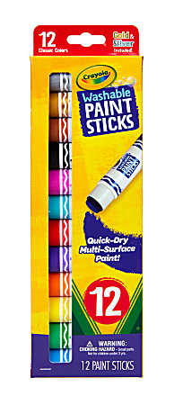 Crayola Washable Paint Pot Palette, 12-Colors