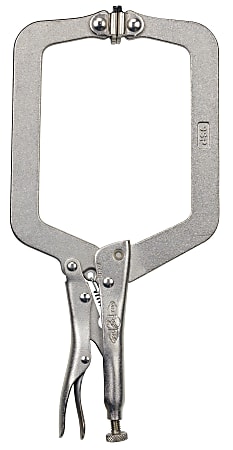 Locking C-Clamps with Swivel Pads, Jaw Opens to 4-1/2 in, 9 in Long