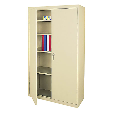 Realspace 36 W Steel 5 Shelf Cabinet Putty - Office Depot