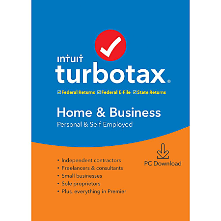 TurboTax 2019, Home and Business Federal Efile, Download (Windows)