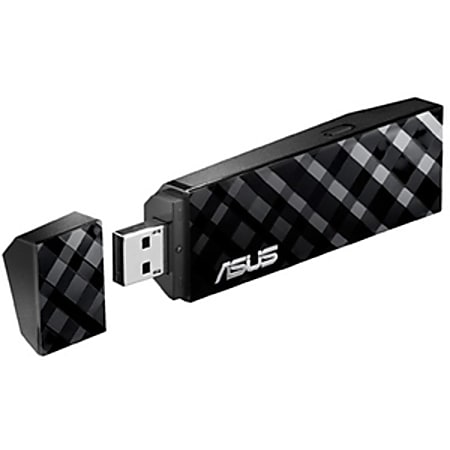 Asus USB-N53 IEEE 802.11n - Wi-Fi Adapter for Desktop Computer - USB - 300 Mbit/s - 2.48 GHz ISM - 5.80 GHz UNII - External