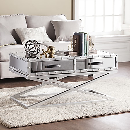 Lazio industrial mirrored end deals table
