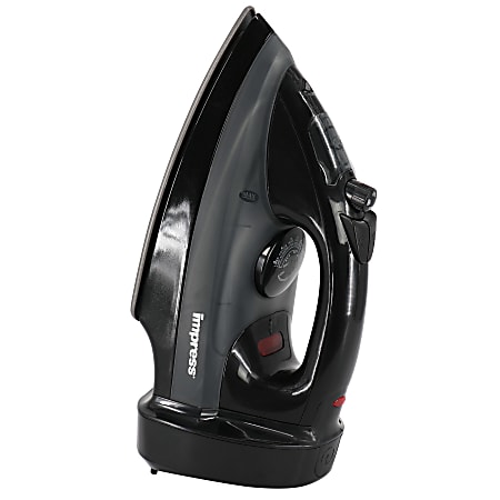 Impress 1200W Cord Winder Garment Iron, Black