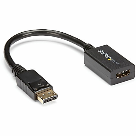 StarTech.com DisplayPort to HDMI Adapter - 1920x1200 - HDMI Video Converter - Latching DP Connector - DP2HDMI2