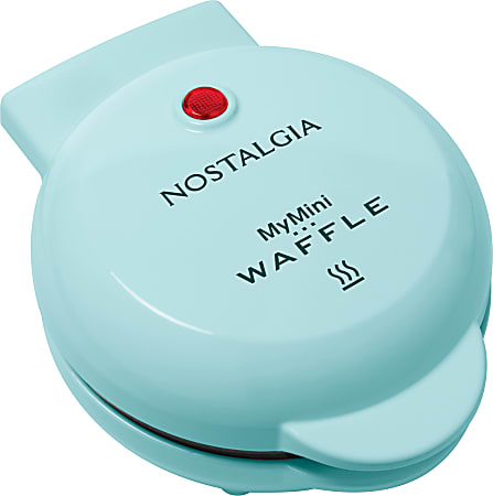 Nostalgia My Mini Waffle Maker 5 Cooking Surface White Beige NEW