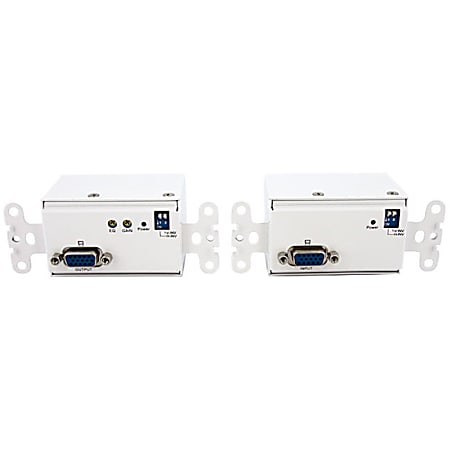 StarTech.com VGA Wall Plate Video Extender Transmitter and Receiver over Cat5 - 1 x 1 - UXGA