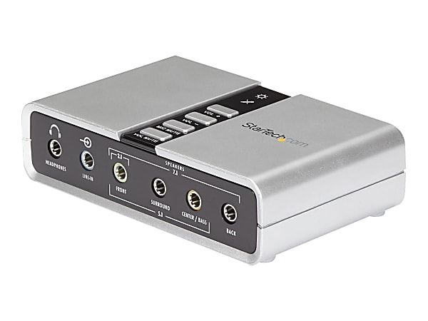 StarTech.com 7.1 USB Sound Card External Sound Card ICUSBAUDIO7D