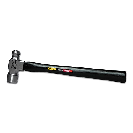 Black+Decker Ball Pein Hammer, Straight Hickory Handle, 15 in, High Carbon Steel 24 oz Head