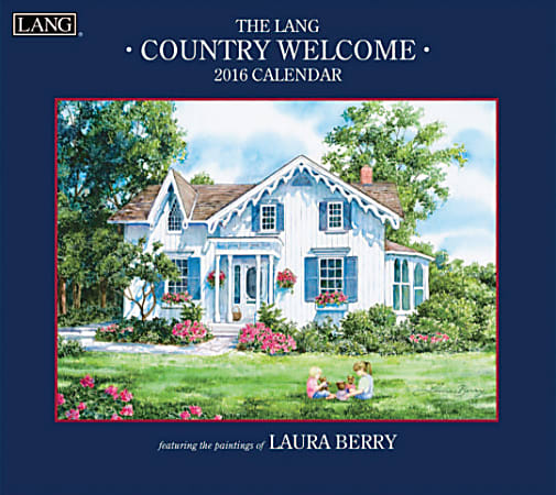 LANG Monthly Wall Calendar, 13 3/8" x 12", Country Welcome, January-December 2016