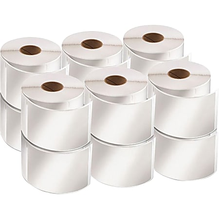 Dymo LabelWriter Labels - 2 1/8" Height x 4" Width - Rectangle - White - 2640 / Pack