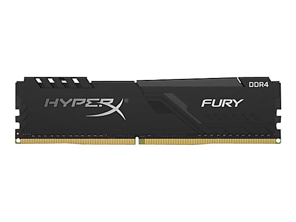 HyperX FURY - DDR4 - kit - 32 GB: 2 x 16 GB - DIMM 288-pin - 3200 MHz / PC4-25600 - CL16 - 1.35 V - unbuffered - non-ECC - black
