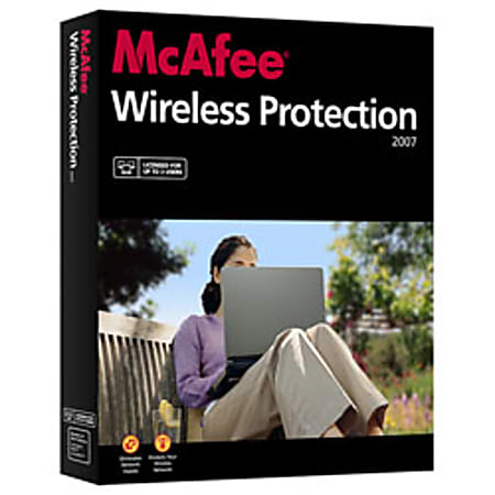 McAfee® Wireless Protection, 3-User, Traditional Disc