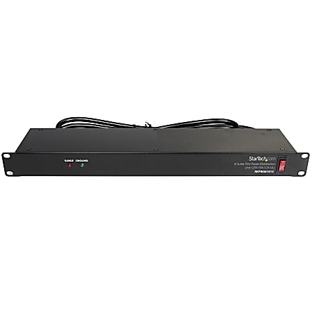 StarTech.com 1U Rackmount 8 Outlet PDU Power Distribution Unit