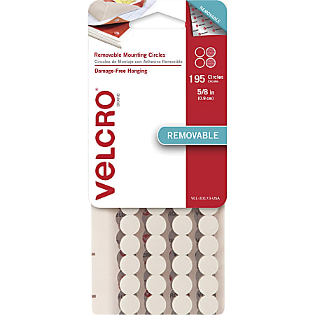 VELCRO® Removable Mounting Tape - 0.63" Dia -