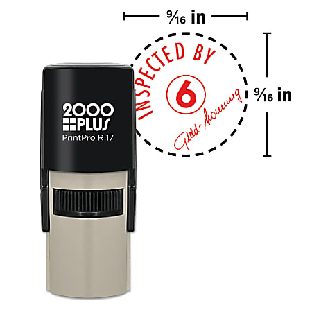 Custom 2000 Plus PrintPro R17 Self-Inking Stamp, 9/16" Diameter, Round/Circle