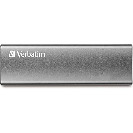 Verbatim 480GB Vx500 External SSD, USB 3.1 Gen 2 - Graphite - Notebook Device Supported - USB 3.1 Type C - 500 MB/s Maximum Read Transfer Rate - 2 Year Warranty
